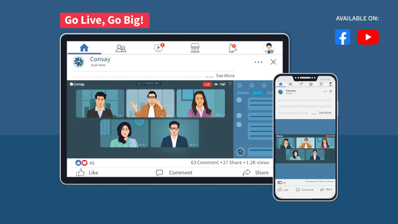 Social Media Streaming on Convay:  Share, Engage, and Connect in Real-Time!